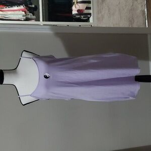 SO purple ying yang tie back dress in sz XL